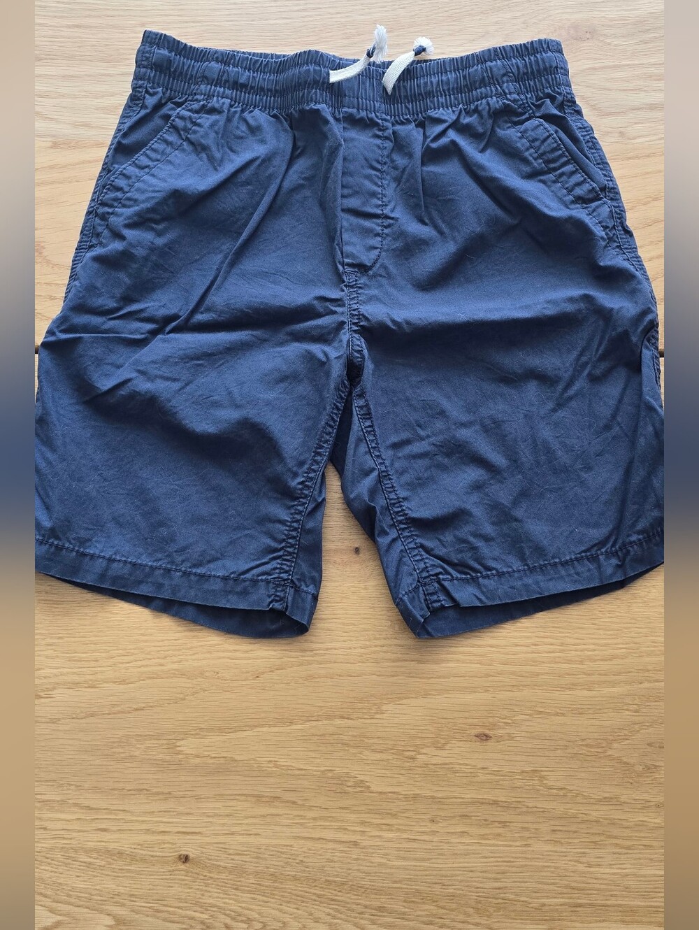 GAP Boy's Navy Blue Elastic-Waist Drawstring Shorts